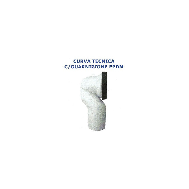 CURVA TECNICA D. 100 C/GUARNIZ. EPDM